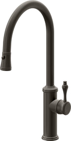 California Faucets Davoli Llave de Cocina Extraíble Tradicional - Surtidor Alto - Bronce Oscuro