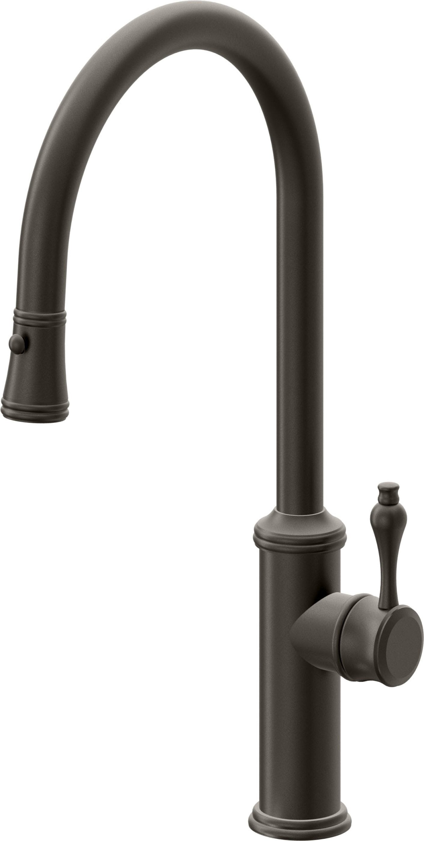 California Faucets Davoli Llave de Cocina Extraíble Tradicional - Surtidor Alto - Bronce Oscuro