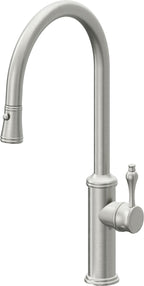 California Faucets Davoli Llave de Cocina Extraíble Tradicional - Surtidor Alto - Cromo Satinado