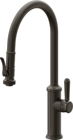 California Faucets Davoli Llave de Cocina Extraíble Tradicional - Surtidor Alto - Bronce Oscuro