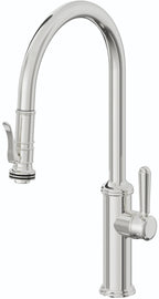 California Faucets Davoli Llave de Cocina Extraíble Tradicional - Surtidor Alto - Cromo Pulido