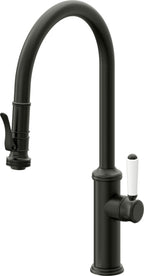 California Faucets Davoli Llave de Cocina Extraíble Tradicional - Surtidor Alto - Bronce Bella Terra