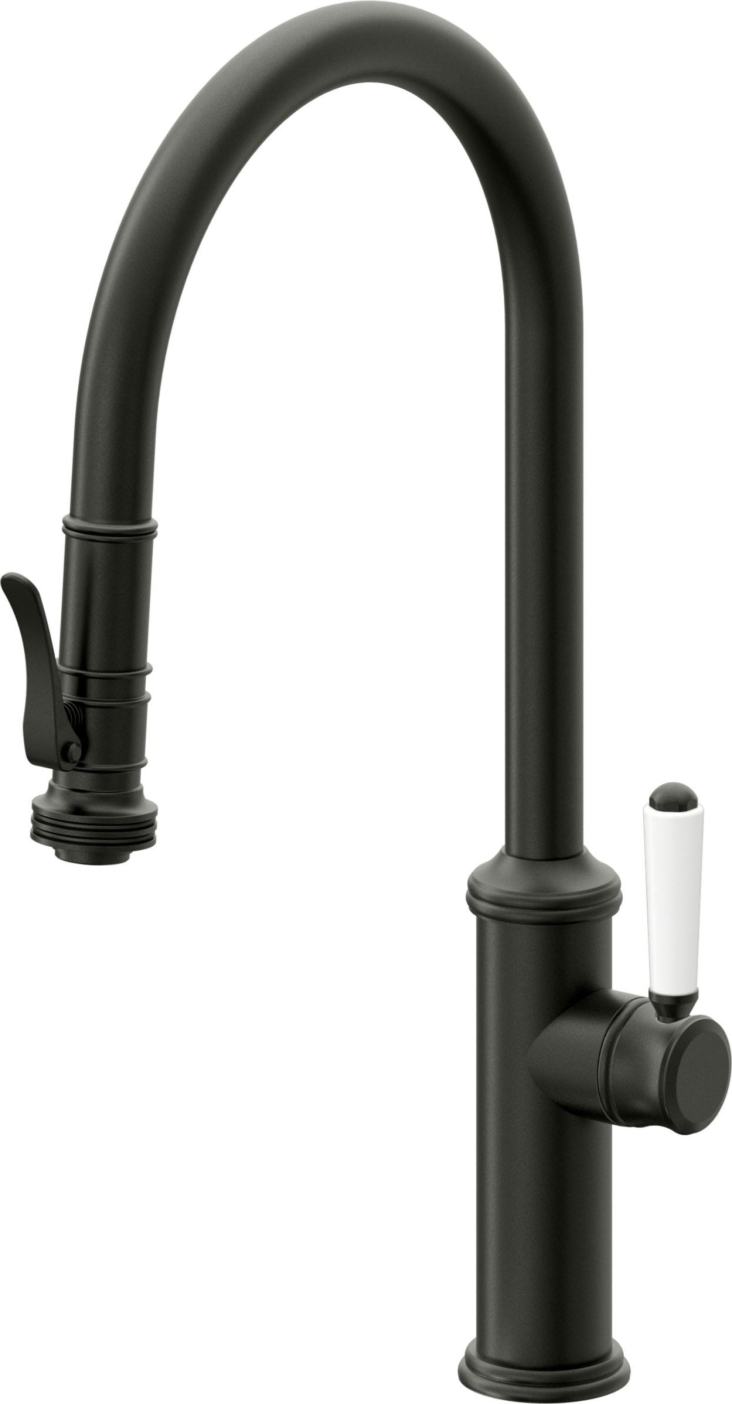 California Faucets Davoli Llave de Cocina Extraíble Tradicional - Surtidor Alto - Bronce Bella Terra