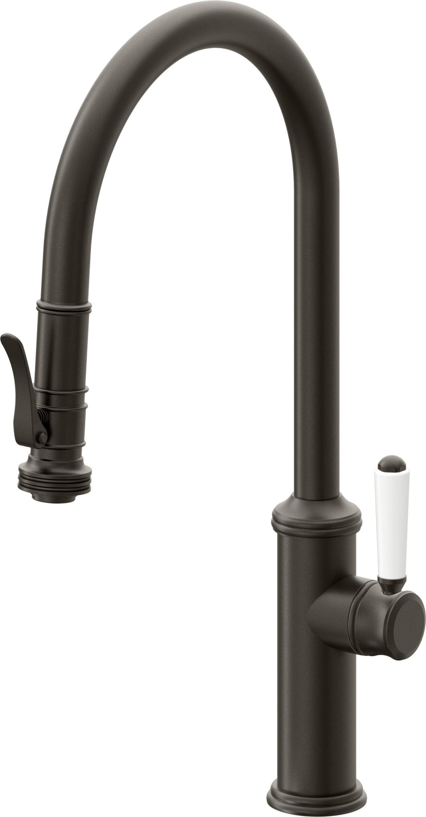 California Faucets Davoli Llave de Cocina Extraíble Tradicional - Surtidor Alto - Bronce Oscuro