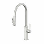 California Faucets Davoli Llave de Cocina Extraíble Tradicional - Surtidor Alto - Cromo Pulido