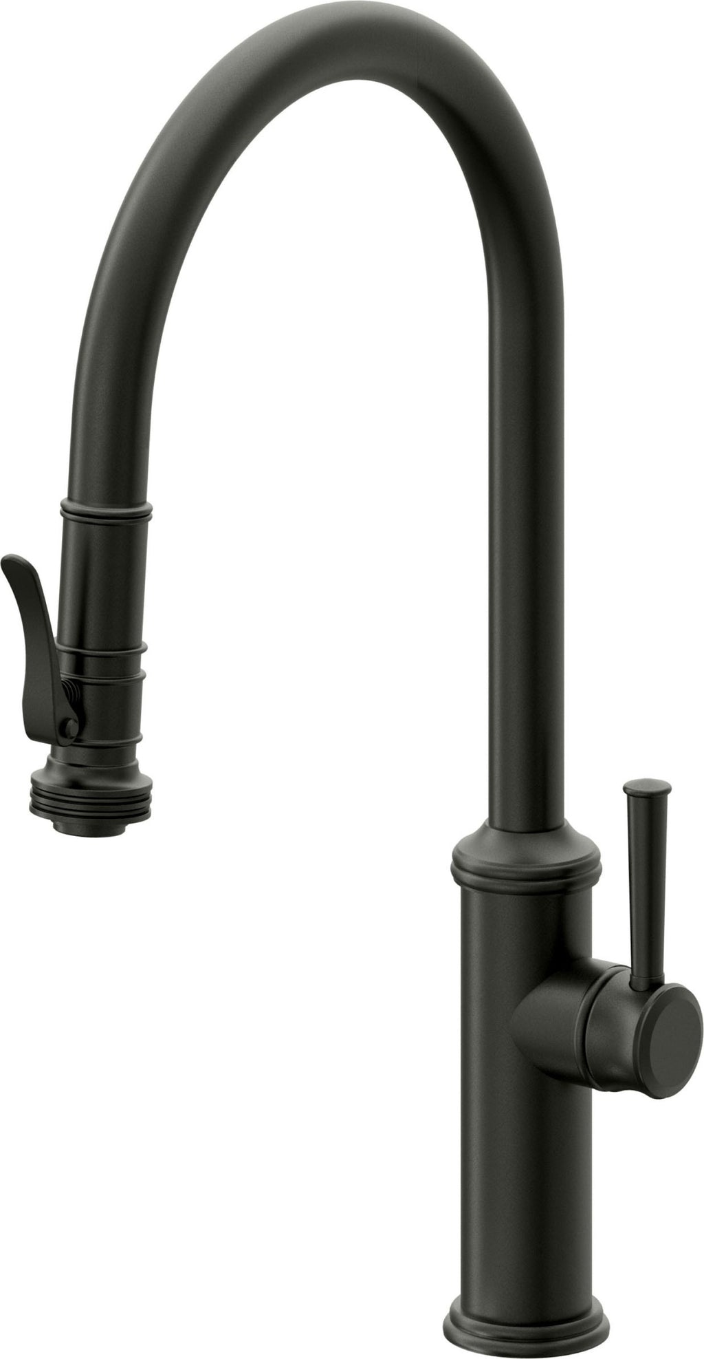 California Faucets Davoli Llave de Cocina Extraíble Tradicional - Surtidor Alto - Bronce Bella Terra