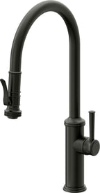 California Faucets Davoli Llave de Cocina Extraíble Tradicional - Surtidor Alto - Bronce Bella Terra