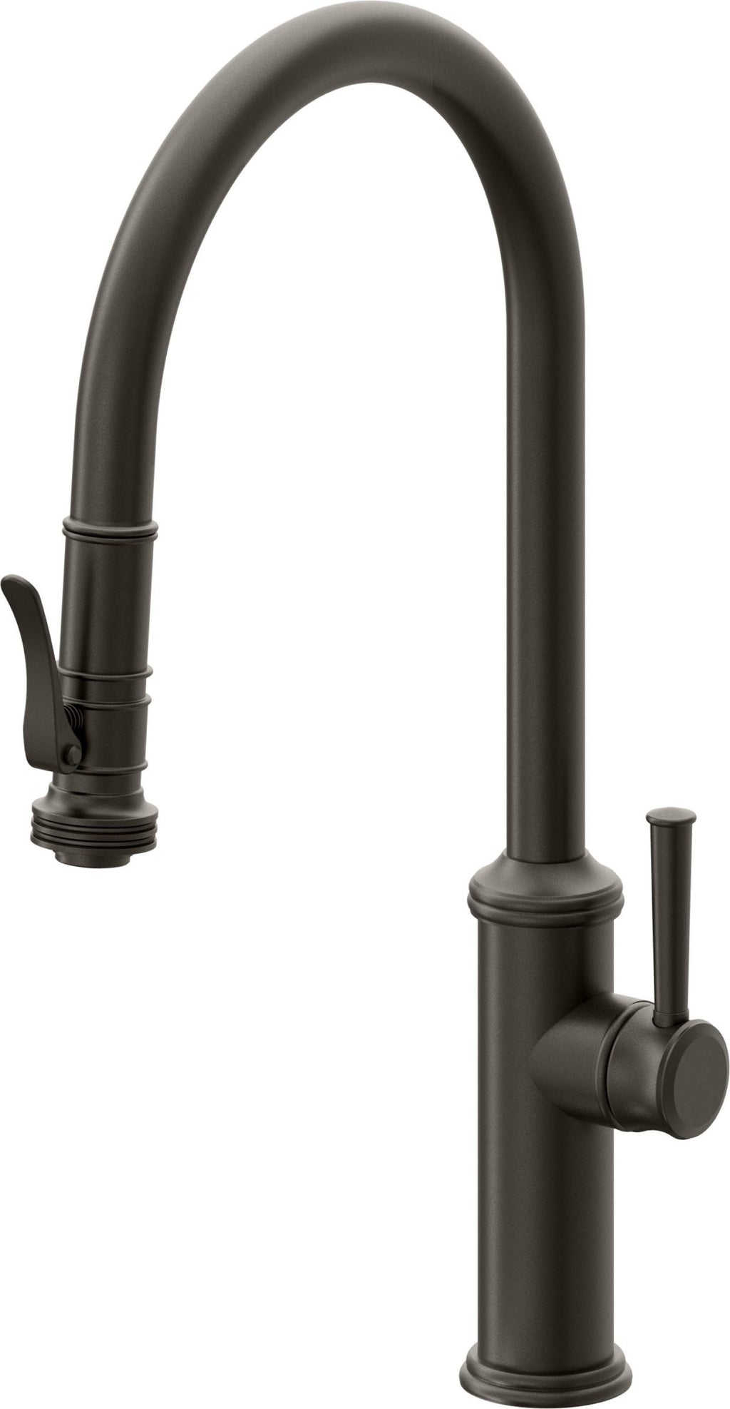 California Faucets Davoli Llave de Cocina Extraíble Tradicional - Surtidor Alto - Bronce Oscuro