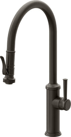 California Faucets Davoli Llave de Cocina Extraíble Tradicional - Surtidor Alto - Bronce Oscuro