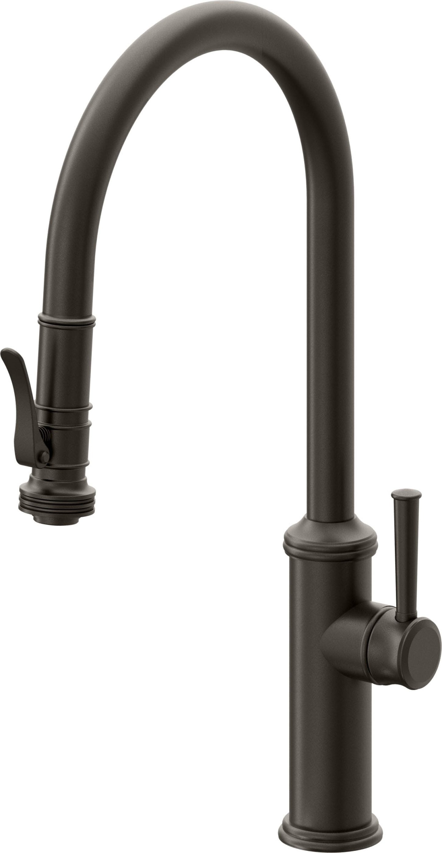 California Faucets Davoli Llave de Cocina Extraíble Tradicional - Surtidor Alto - Bronce Oscuro