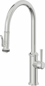 California Faucets Davoli Llave de Cocina Extraíble Tradicional - Surtidor Alto - Cromo Pulido
