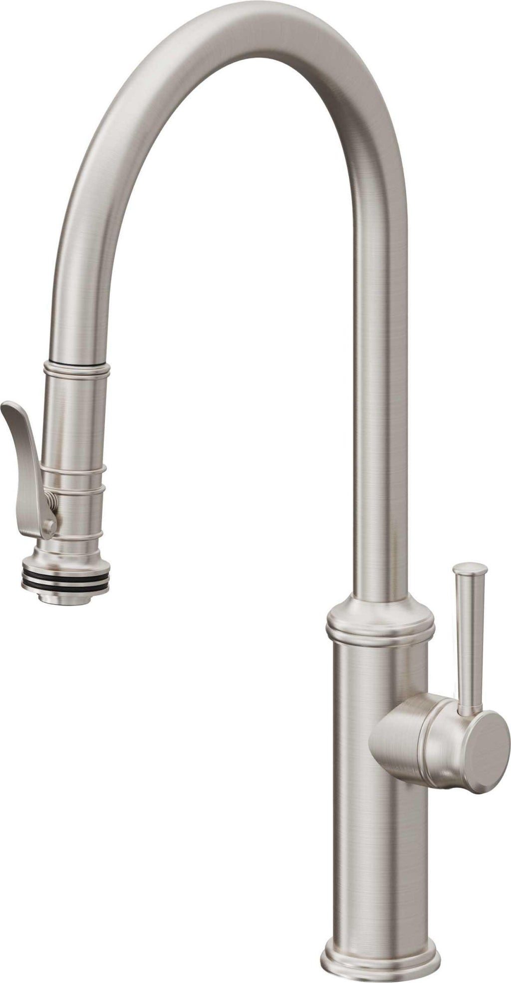 California Faucets Davoli Llave de Cocina Extraíble Tradicional - Surtidor Alto - Acero Inoxidable Ultra