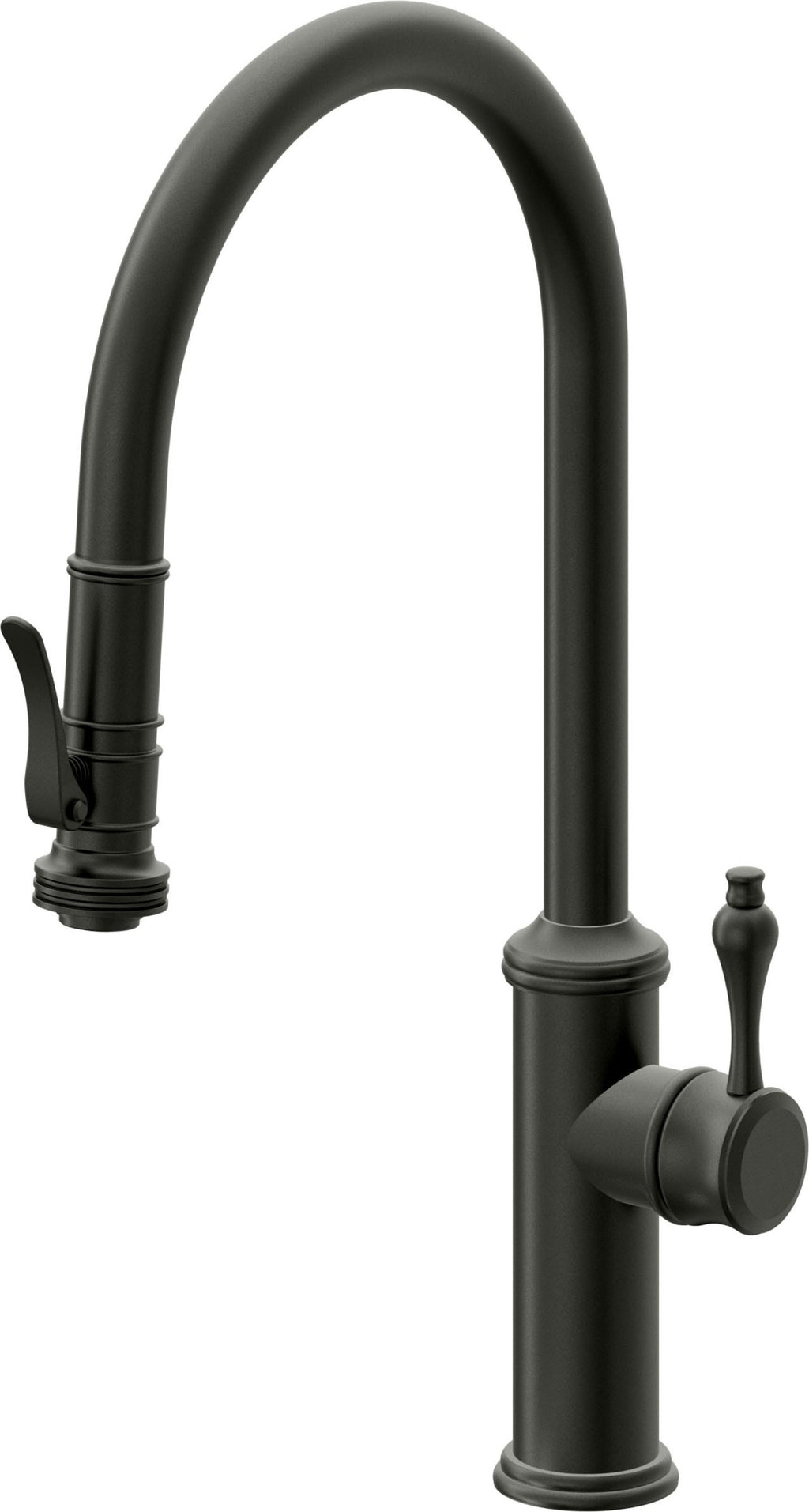 California Faucets Davoli Llave de Cocina Extraíble Tradicional - Surtidor Alto - Bronce Bella Terra
