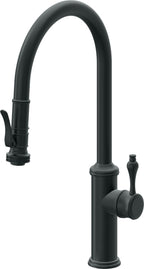 California Faucets Davoli Llave de Cocina Extraíble Tradicional - Surtidor Alto - Carbón