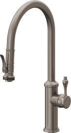 California Faucets Davoli Llave de Cocina Extraíble Tradicional - Surtidor Alto - Grafito