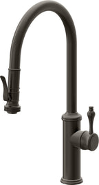 California Faucets Davoli Llave de Cocina Extraíble Tradicional - Surtidor Alto - Bronce Oscuro