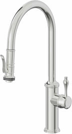 California Faucets Davoli Llave de Cocina Extraíble Tradicional - Surtidor Alto - Cromo Pulido