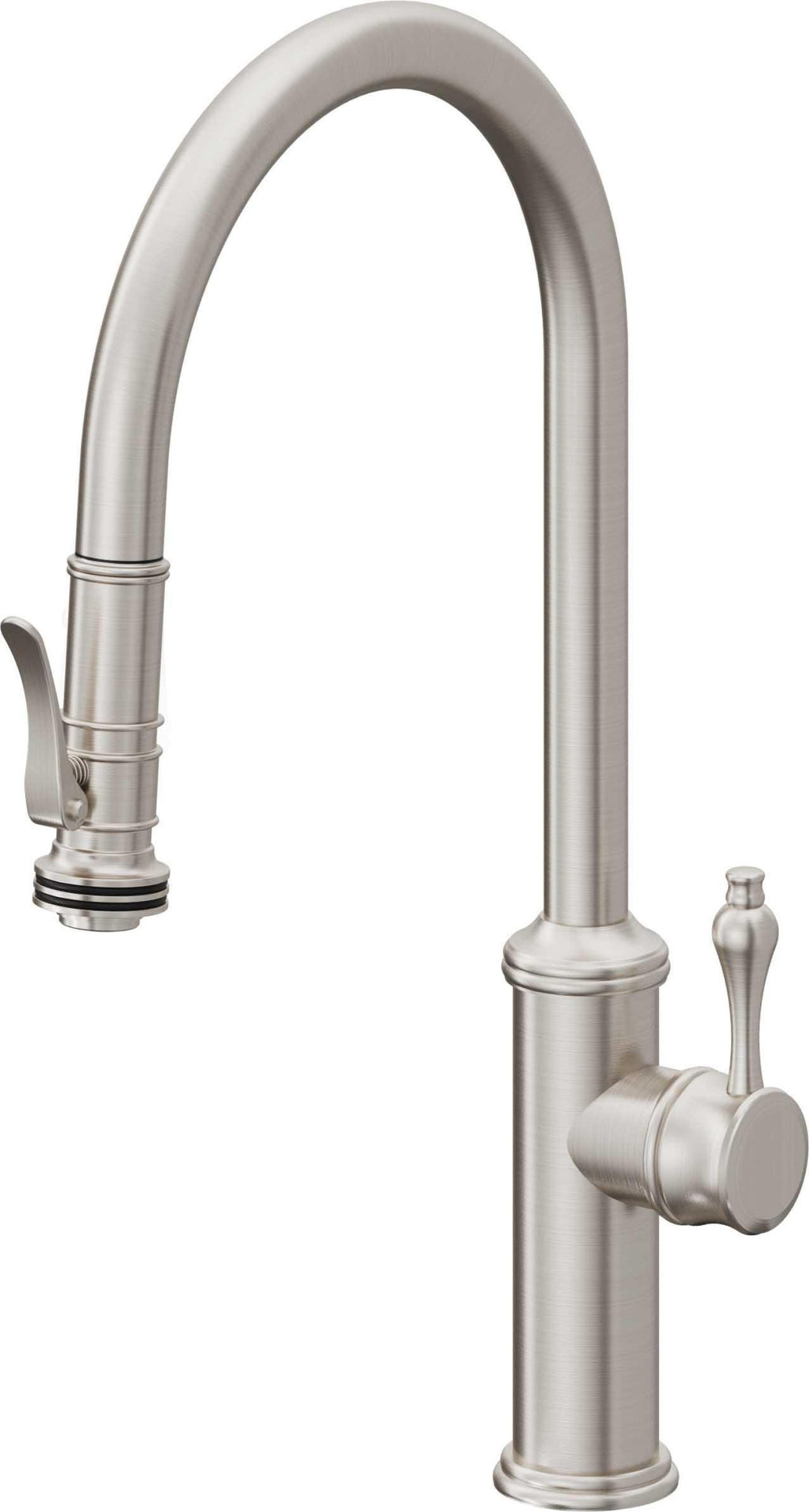 California Faucets Davoli Llave de Cocina Extraíble Tradicional - Surtidor Alto - Acero Inoxidable Ultra