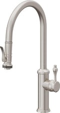 California Faucets Davoli Llave de Cocina Extraíble Tradicional - Surtidor Alto - Acero Inoxidable Ultra