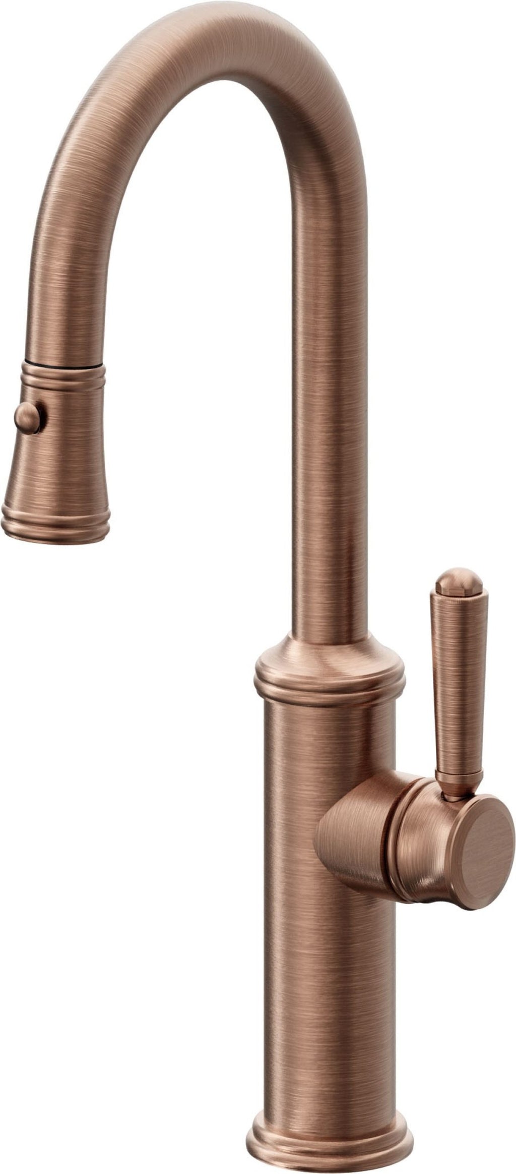 California Faucets Davoli Llave Extraíble Tradicional para Bar/Preparación - Cobre Antiguo Mate