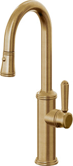 California Faucets Davoli Llave Extraíble Tradicional para Bar/Preparación - Latón Bruñido