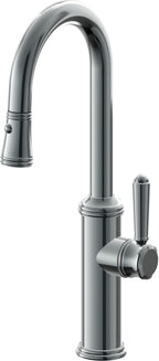 California Faucets Davoli Llave Extraíble Tradicional para Bar/Preparación - Níquel Negro