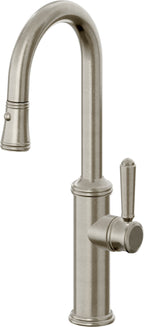 California Faucets Davoli Llave Extraíble Tradicional para Bar/Preparación - Níquel Bruñido