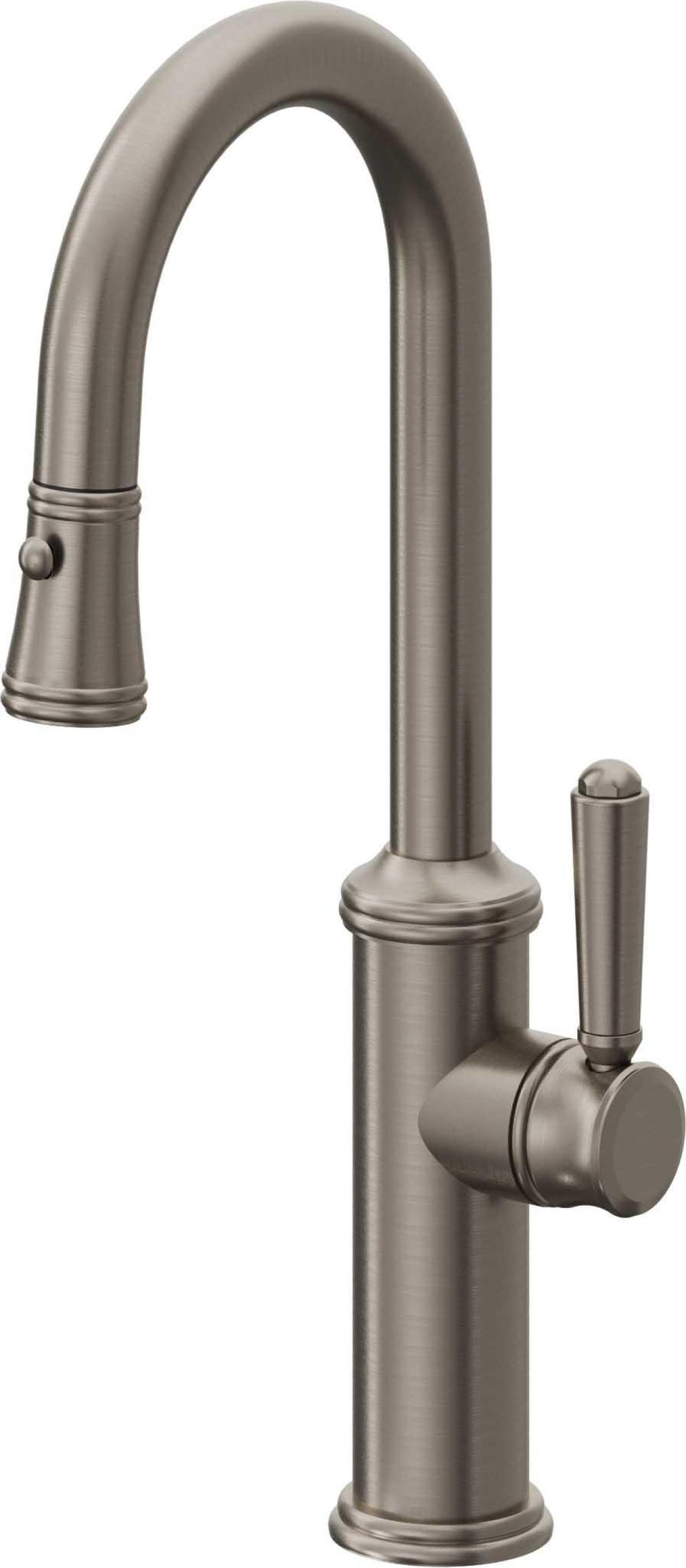 California Faucets Davoli Llave Extraíble Tradicional para Bar/Preparación - Grafito