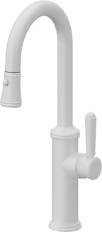 California Faucets Davoli Llave Extraíble Tradicional para Bar/Preparación - Blanco Mate