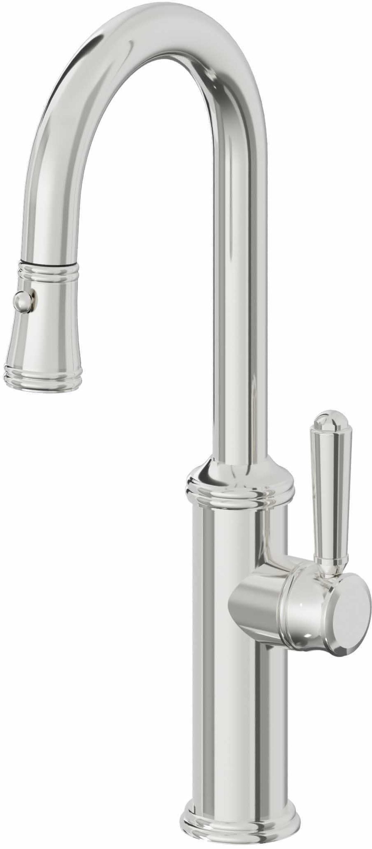 California Faucets Davoli Llave Extraíble Tradicional para Bar/Preparación - Cromo Pulido