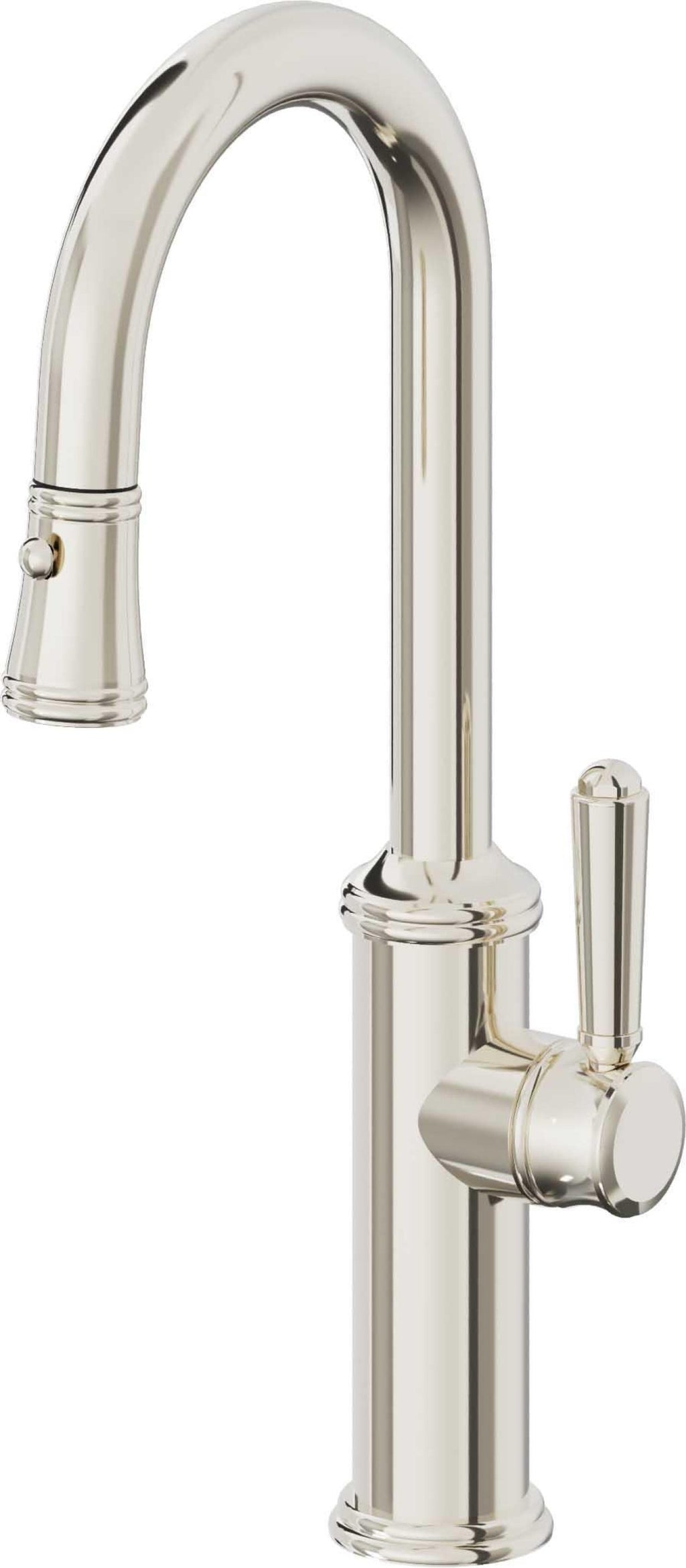 California Faucets Davoli Llave Extraíble Tradicional para Bar/Preparación - Níquel Pulido
