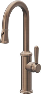 California Faucets Davoli Llave Extraíble Tradicional para Bar/Preparación - Bronce Satinado