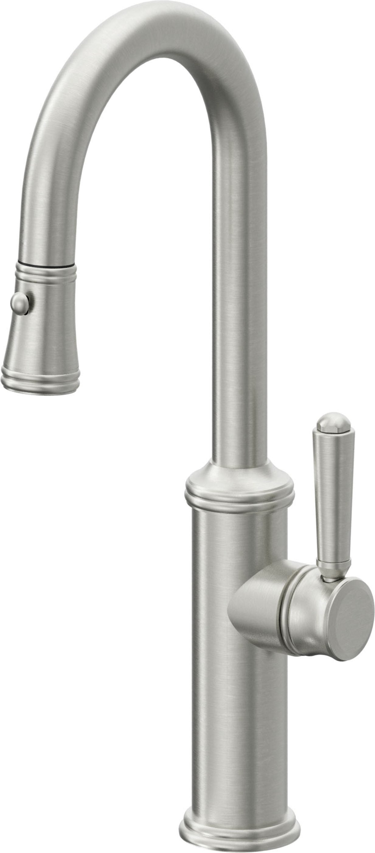 California Faucets Davoli Llave Extraíble Tradicional para Bar/Preparación - Cromo Satinado