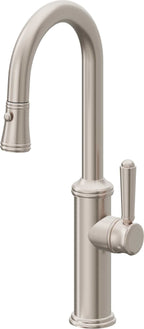 California Faucets Davoli Llave Extraíble Tradicional para Bar/Preparación - Níquel Satinado