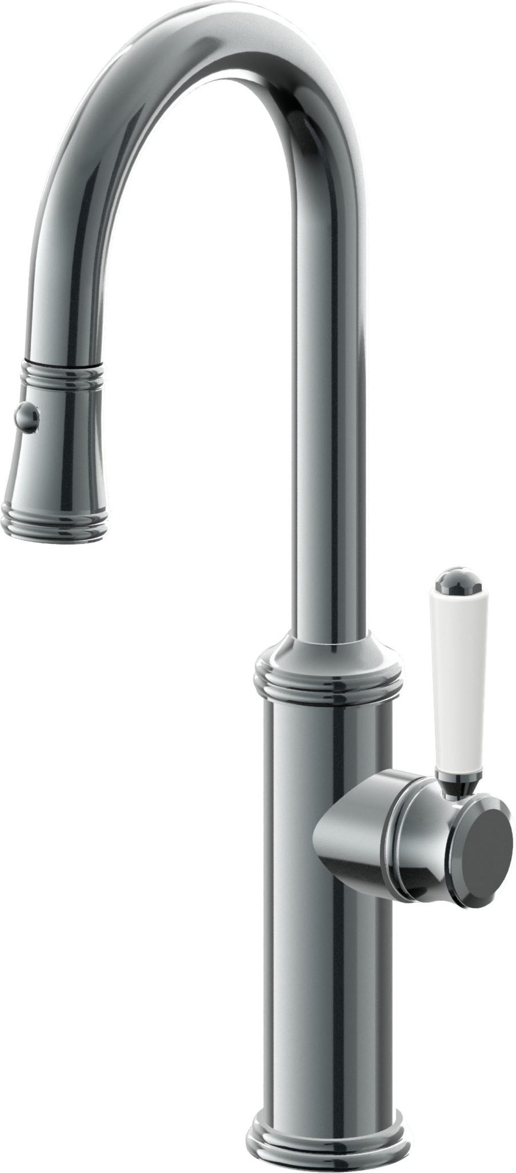 California Faucets Davoli Llave Extraíble Tradicional para Bar/Preparación - Níquel Negro