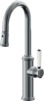California Faucets Davoli Llave Extraíble Tradicional para Bar/Preparación - Níquel Negro