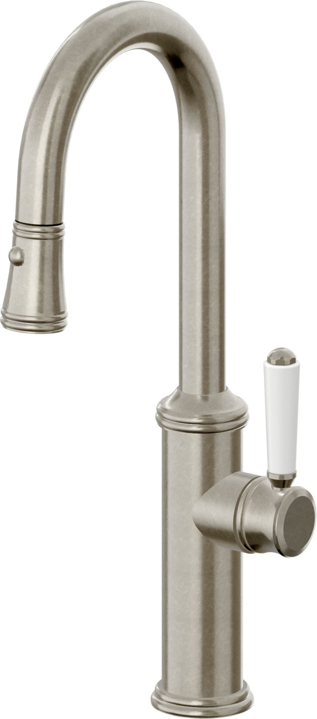 California Faucets Davoli Llave Extraíble Tradicional para Bar/Preparación - Níquel Bruñido