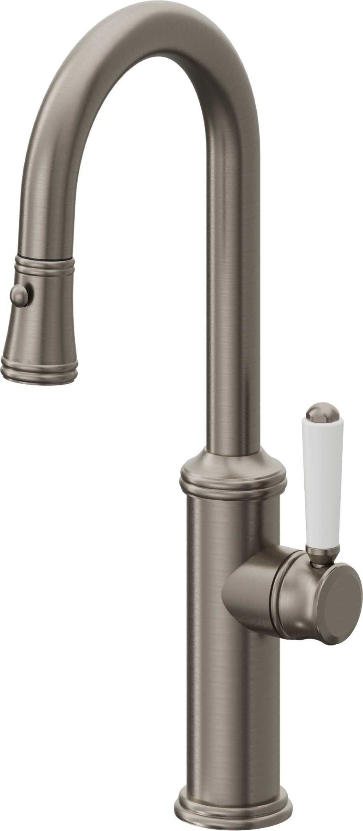 California Faucets Davoli Llave Extraíble Tradicional para Bar/Preparación - Grafito
