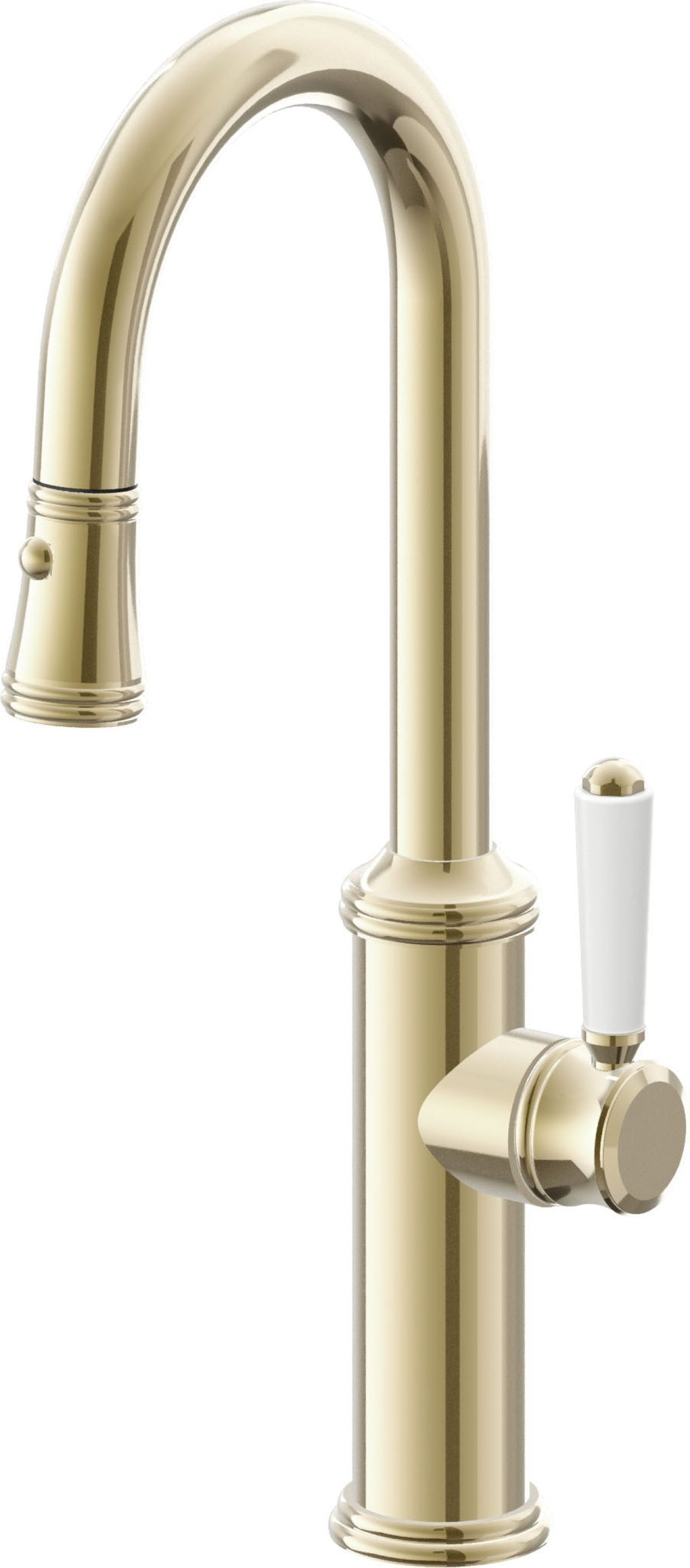 California Faucets Davoli Llave Extraíble Tradicional para Bar/Preparación - Latón Pulido