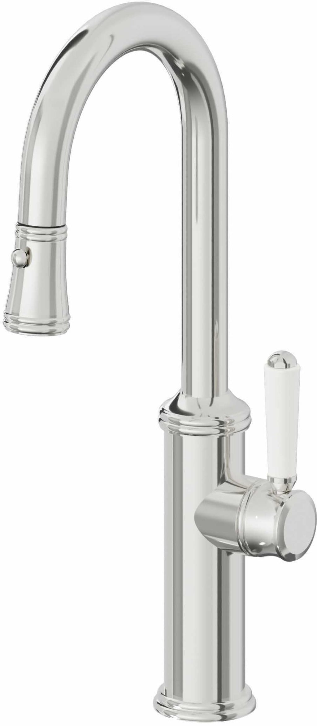 California Faucets Davoli Llave Extraíble Tradicional para Bar/Preparación - Cromo Pulido