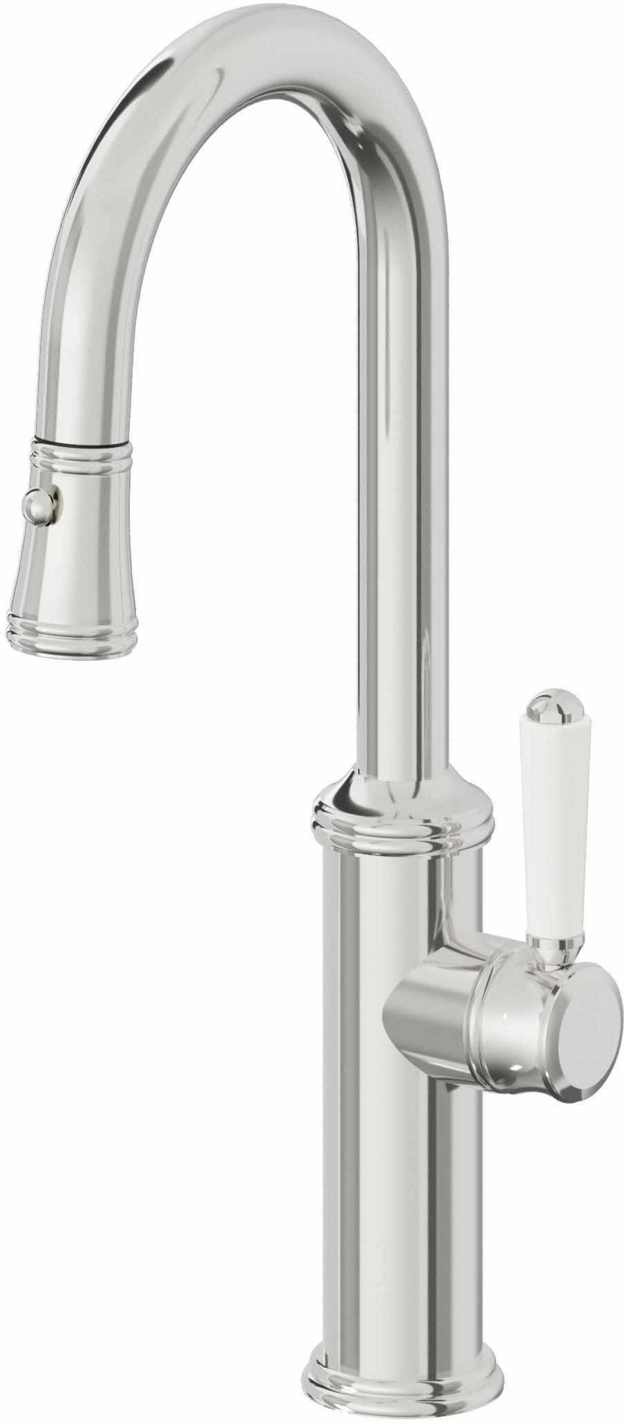 California Faucets Davoli Llave Extraíble Tradicional para Bar/Preparación - Cromo Pulido