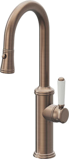 California Faucets Davoli Llave Extraíble Tradicional para Bar/Preparación - Bronce Satinado