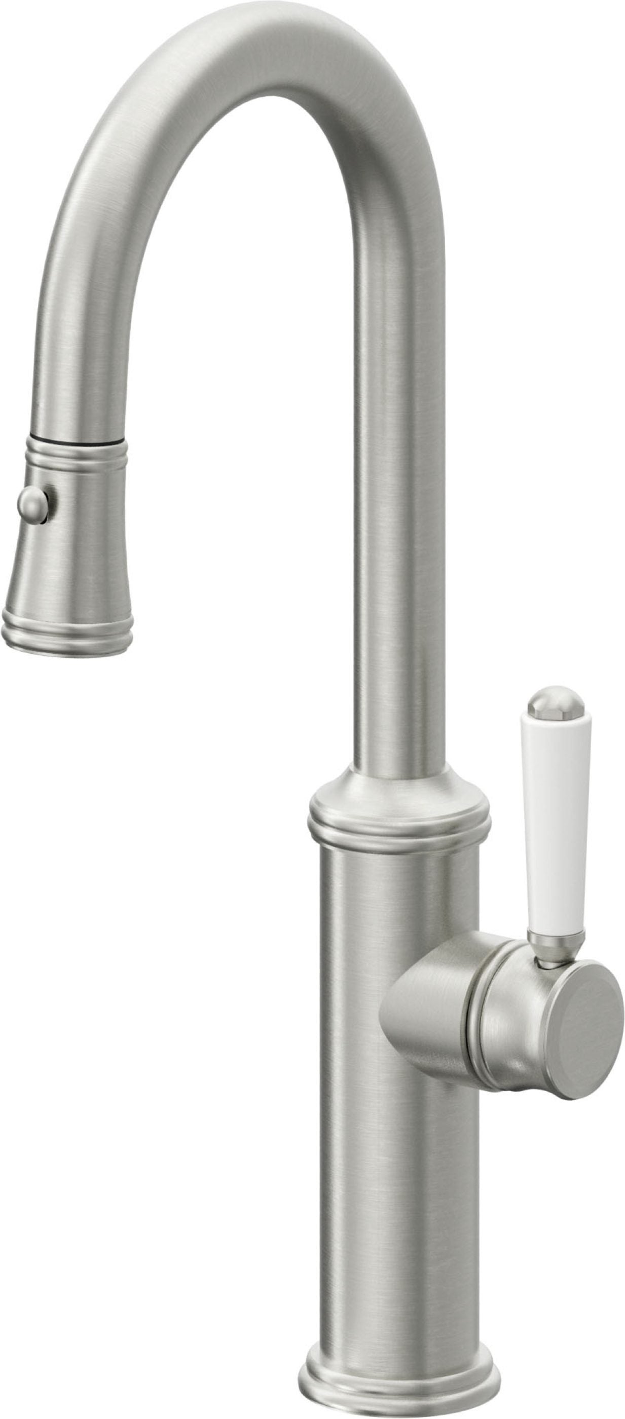 California Faucets Davoli Llave Extraíble Tradicional para Bar/Preparación - Cromo Satinado