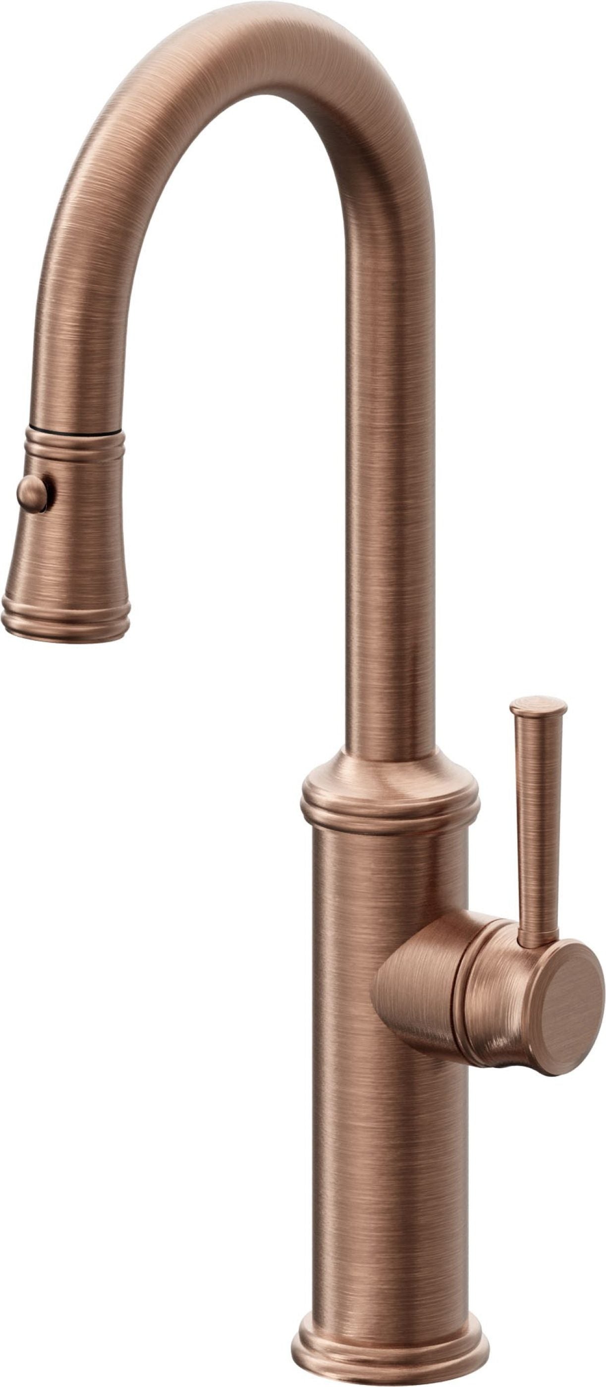 California Faucets Davoli Llave Extraíble Tradicional para Bar/Preparación - Cobre Antiguo Mate
