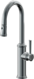 California Faucets Davoli Llave Extraíble Tradicional para Bar/Preparación - Níquel Negro