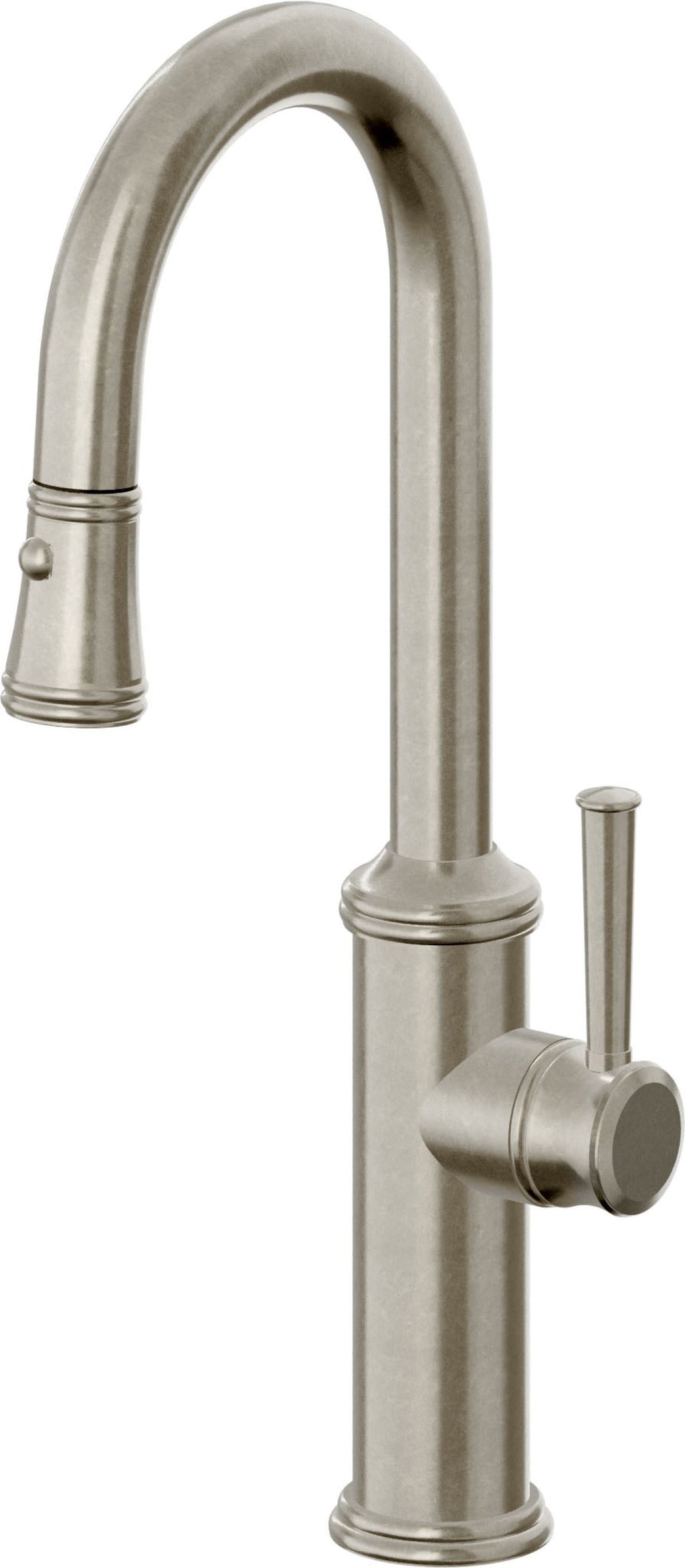 California Faucets Davoli Llave Extraíble Tradicional para Bar/Preparación - Níquel Bruñido