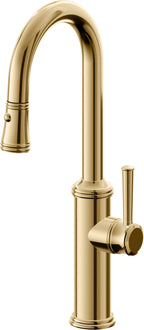 California Faucets Davoli Llave Extraíble Tradicional para Bar/Preparación - Oro Francés