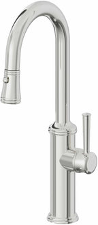 California Faucets Davoli Llave Extraíble Tradicional para Bar/Preparación - Cromo Pulido