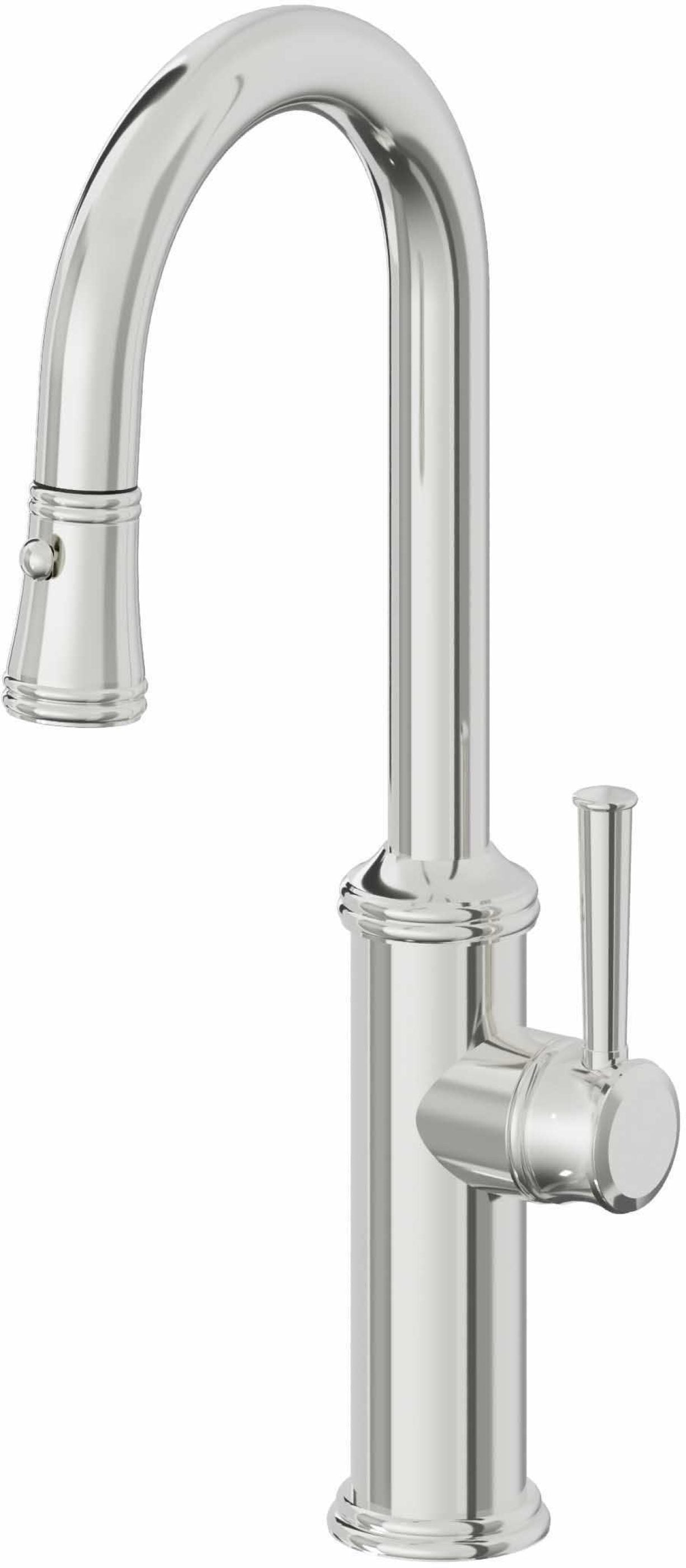 California Faucets Davoli Llave Extraíble Tradicional para Bar/Preparación - Cromo Pulido