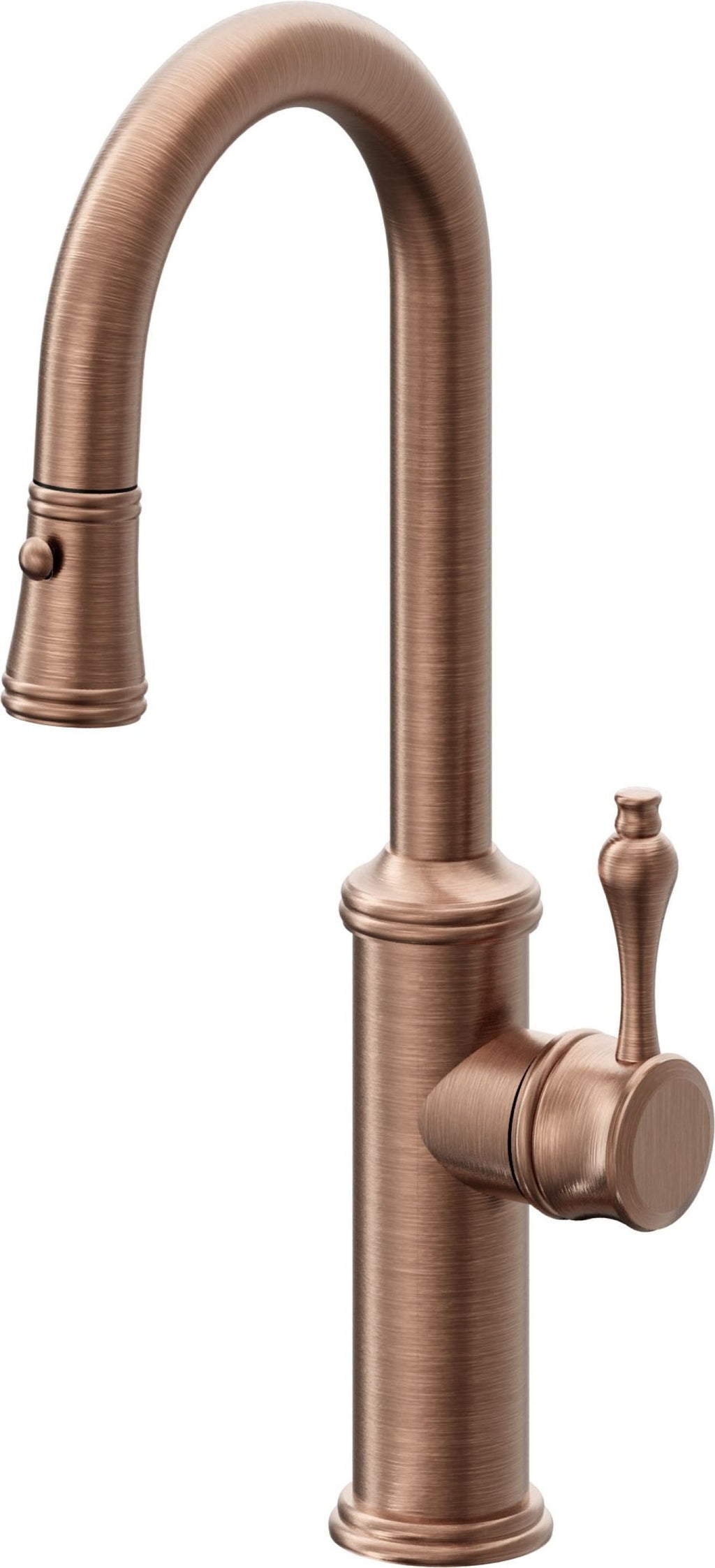 California Faucets Davoli Llave Extraíble Tradicional para Bar/Preparación - Cobre Antiguo Mate